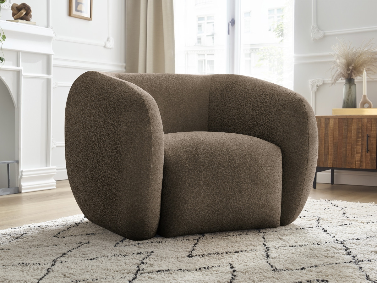 Bobochic Celine Sessel Strukturstoff Braun