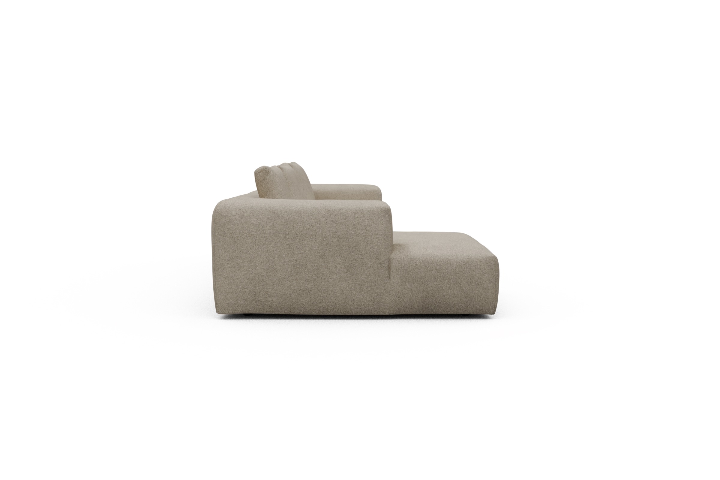 Ecksofa Fred Chaiselongue links mit 2,5-Sitzer Boucle-Belge
