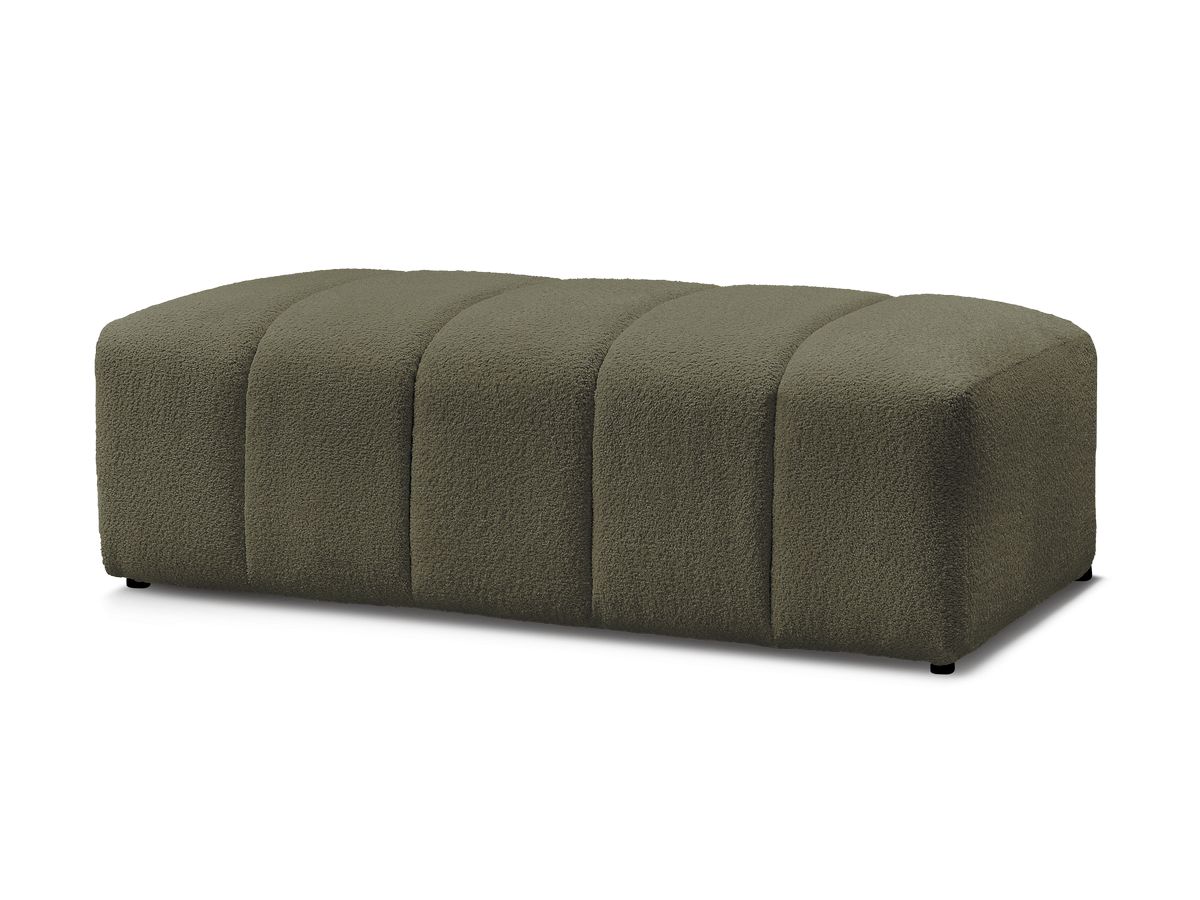 Bobochic Annecy Pouf Bouclé-Stoff Grün