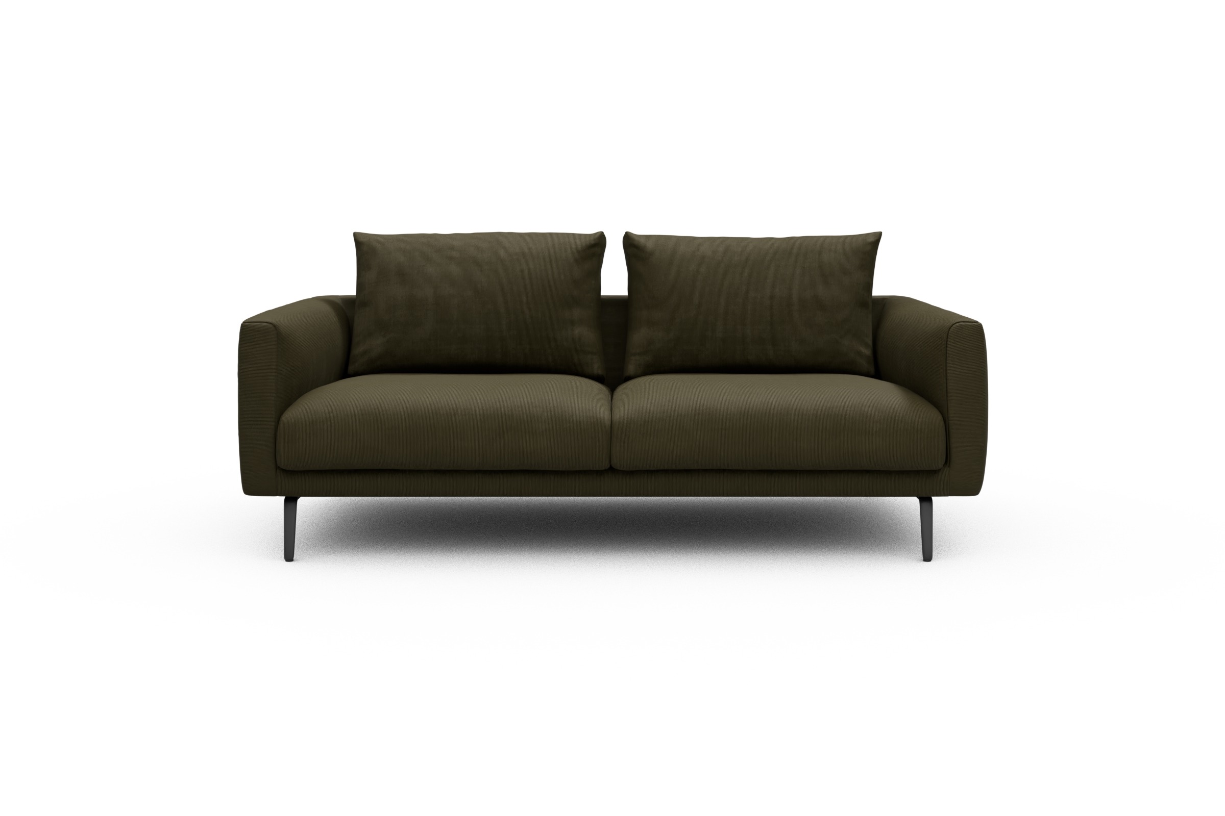 Skandi Home Sofa Karl 2-5-Sitzer Cordufine-Pine-Green moebelfaktor