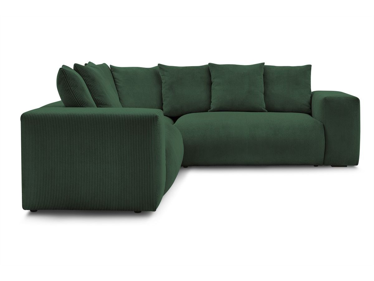 Bobochic Voltaire Ecksofa 268 × 214 cm Cordsamt Grün Ecke links