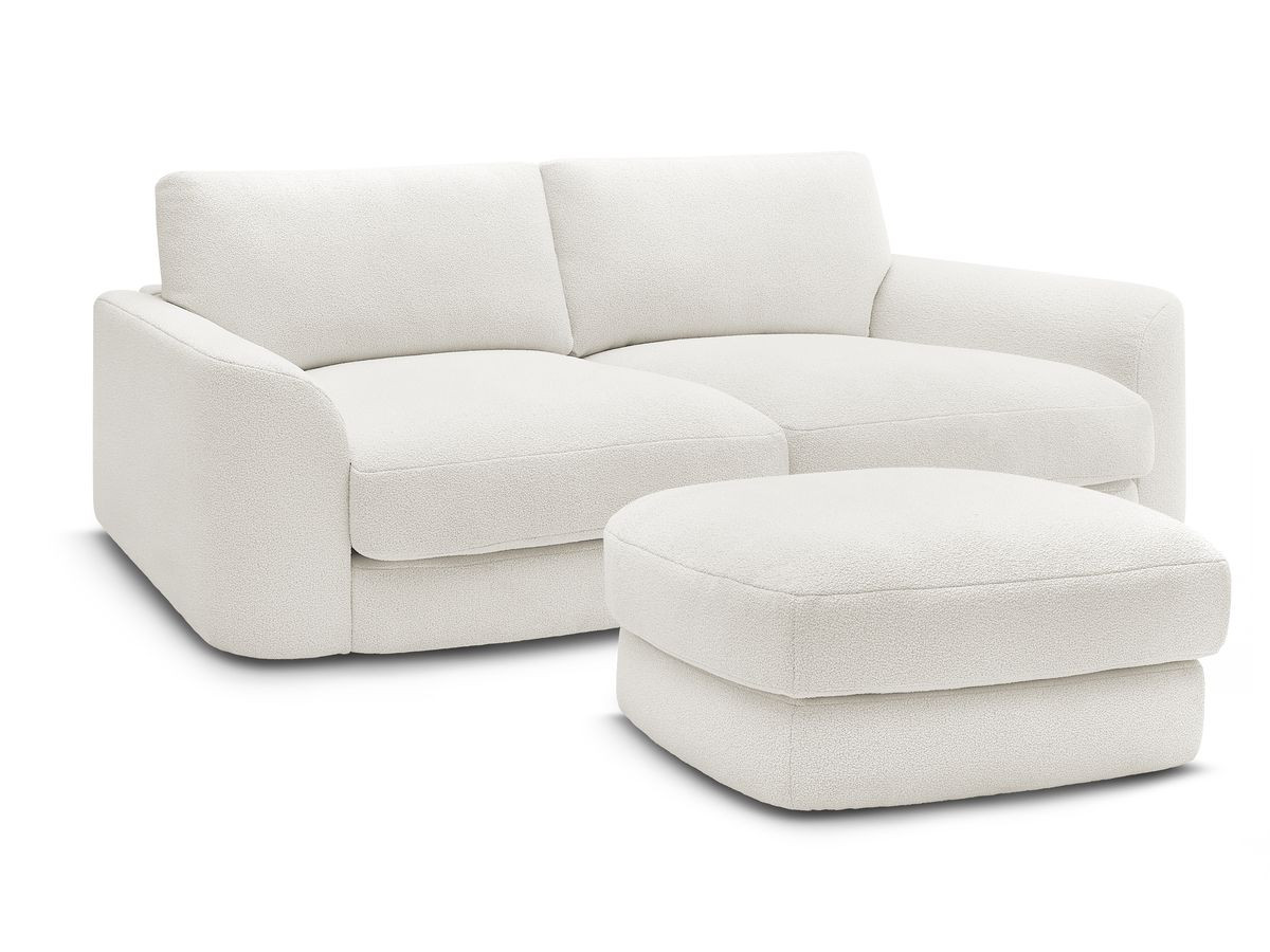 Bobochic Leonore Sofa 3-Sitzer mit Pouf