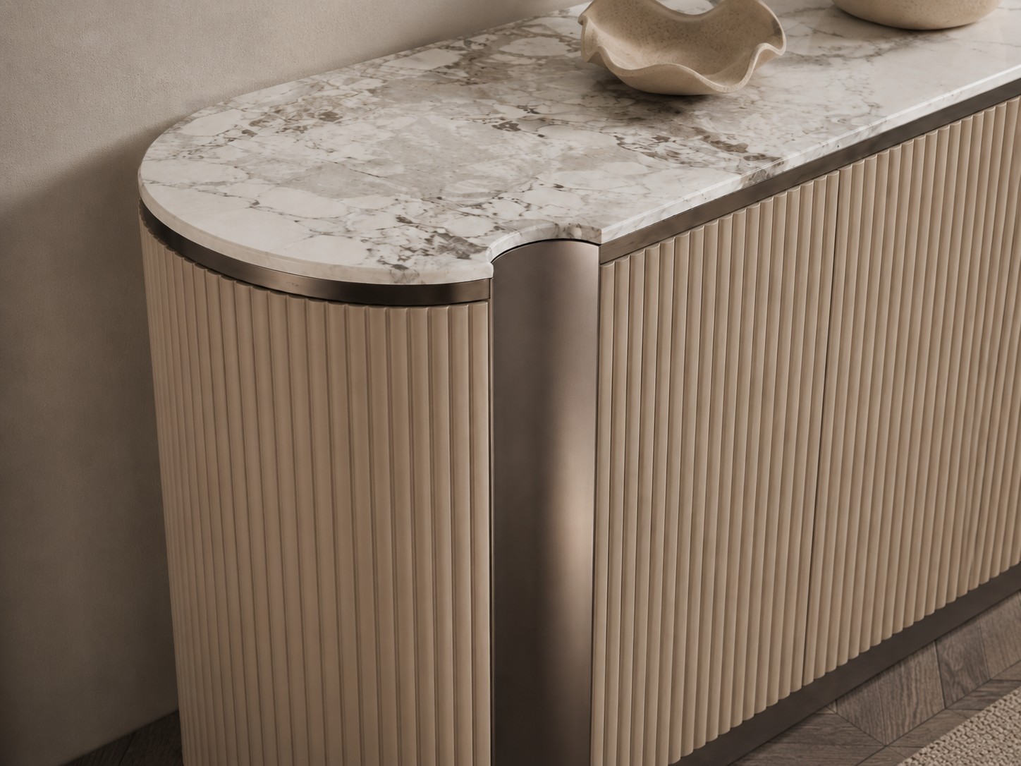 Livin Hill Sideboard Stilig 158 cm Weiß/Grau
