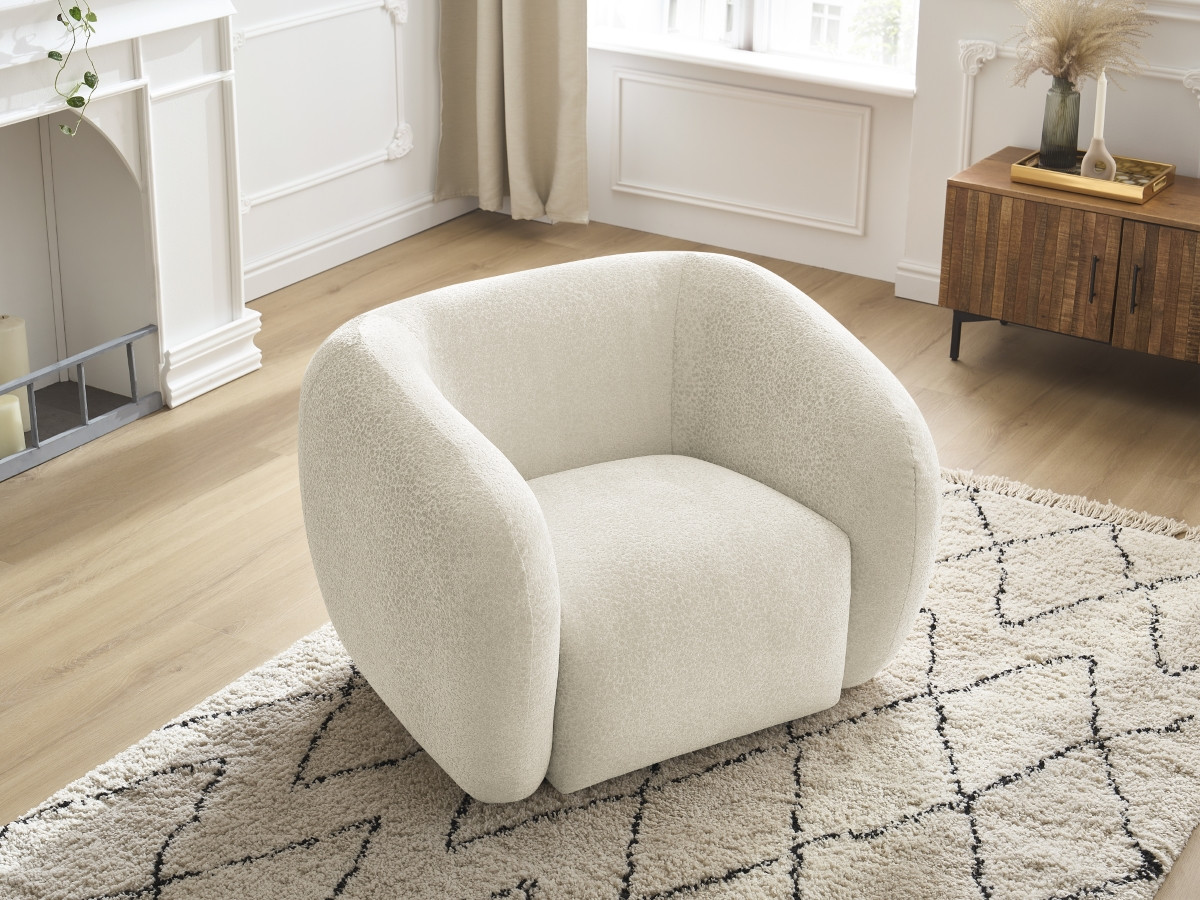 Bobochic Celine Sessel Strukturstoff Beige