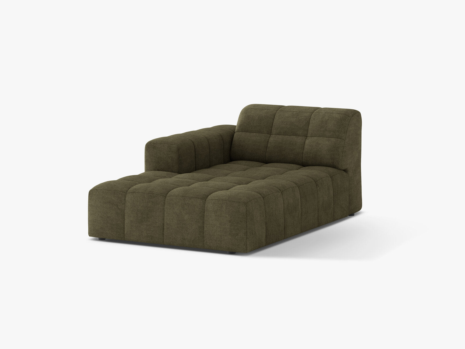 Micadoni Jennifer Chaiselongue Links Chenille Eden Grün
