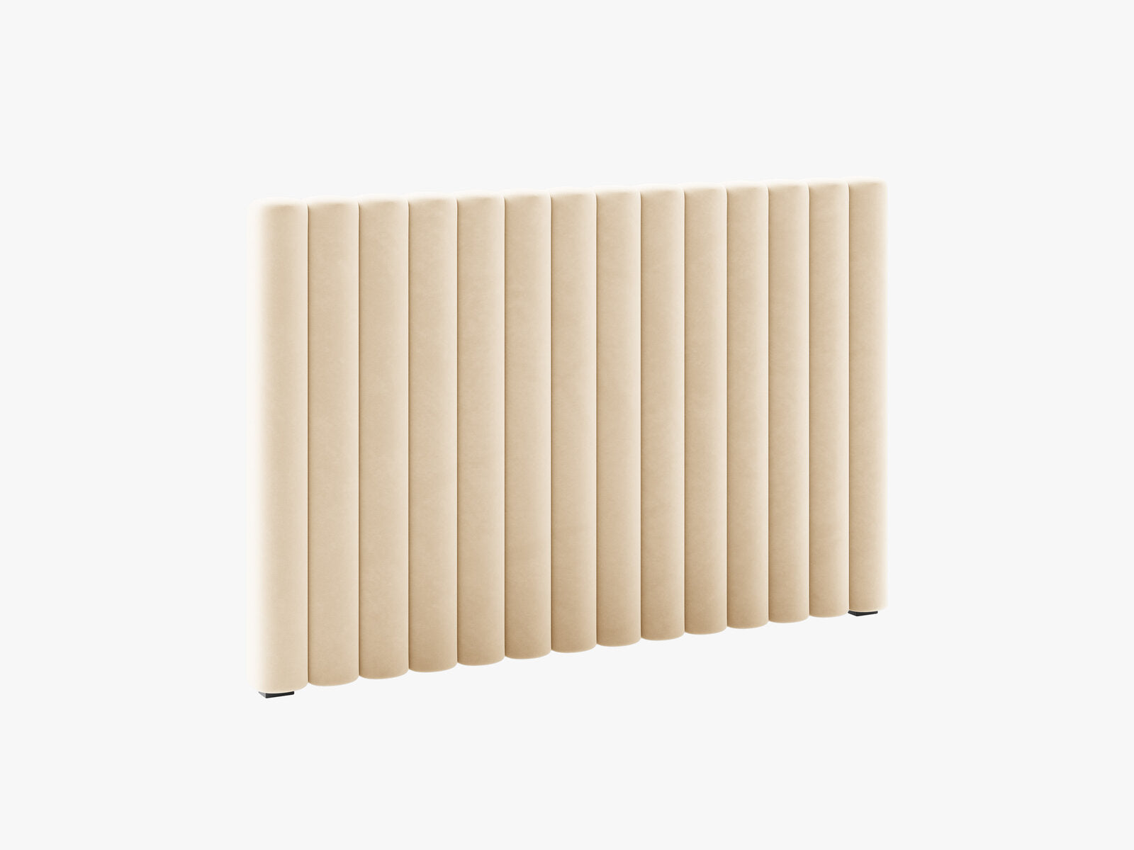 Micadoni Mistero Samtiger Kopfteil 80 cm Samt Paris Nude 140x95