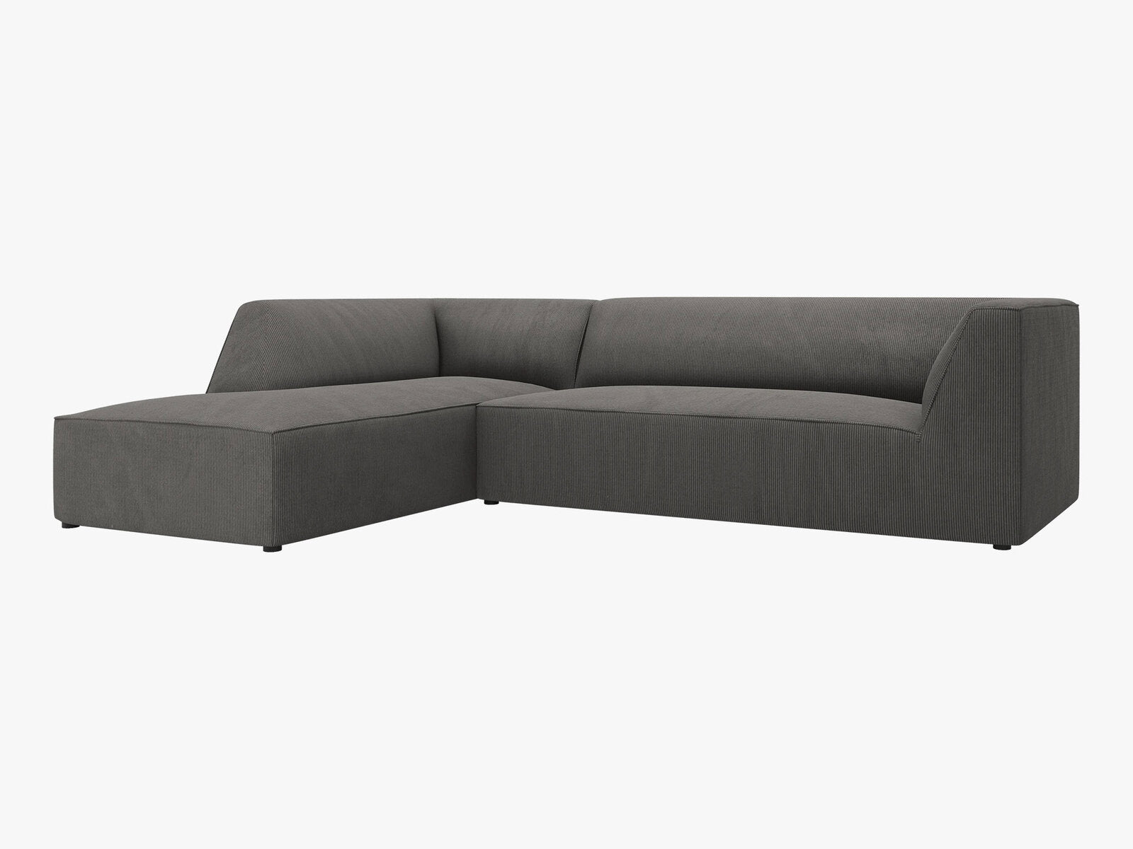 Micadoni 4-Sitzer Modular Sofa Ruby Links Kord Scala Dunkelgrau