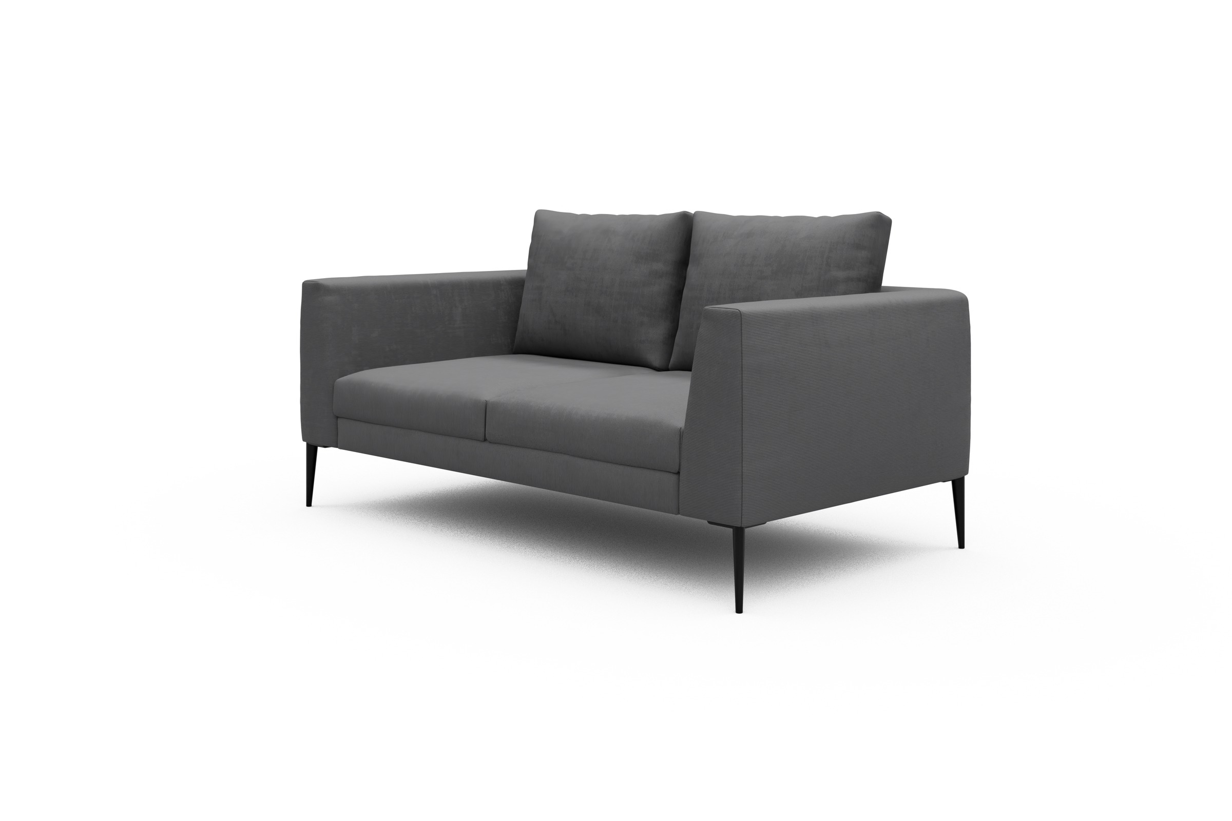 Sofa Paul 2-Sitzer Cordufine-Grey
