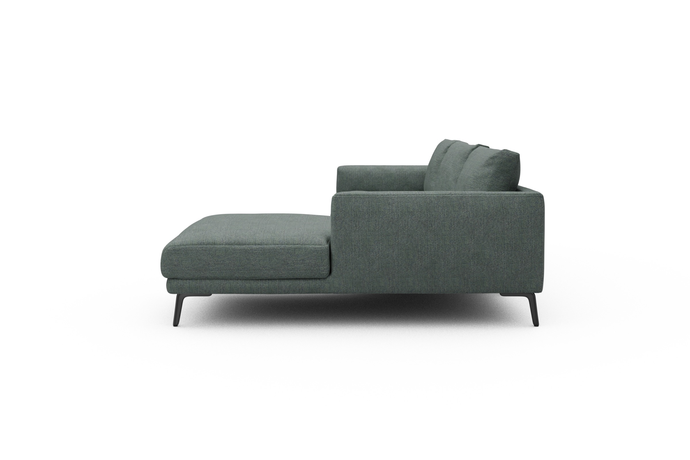 Ecksofa Karl Chaiselongue rechts mit 2,5-Sitzer Carreno-Ice-Blue