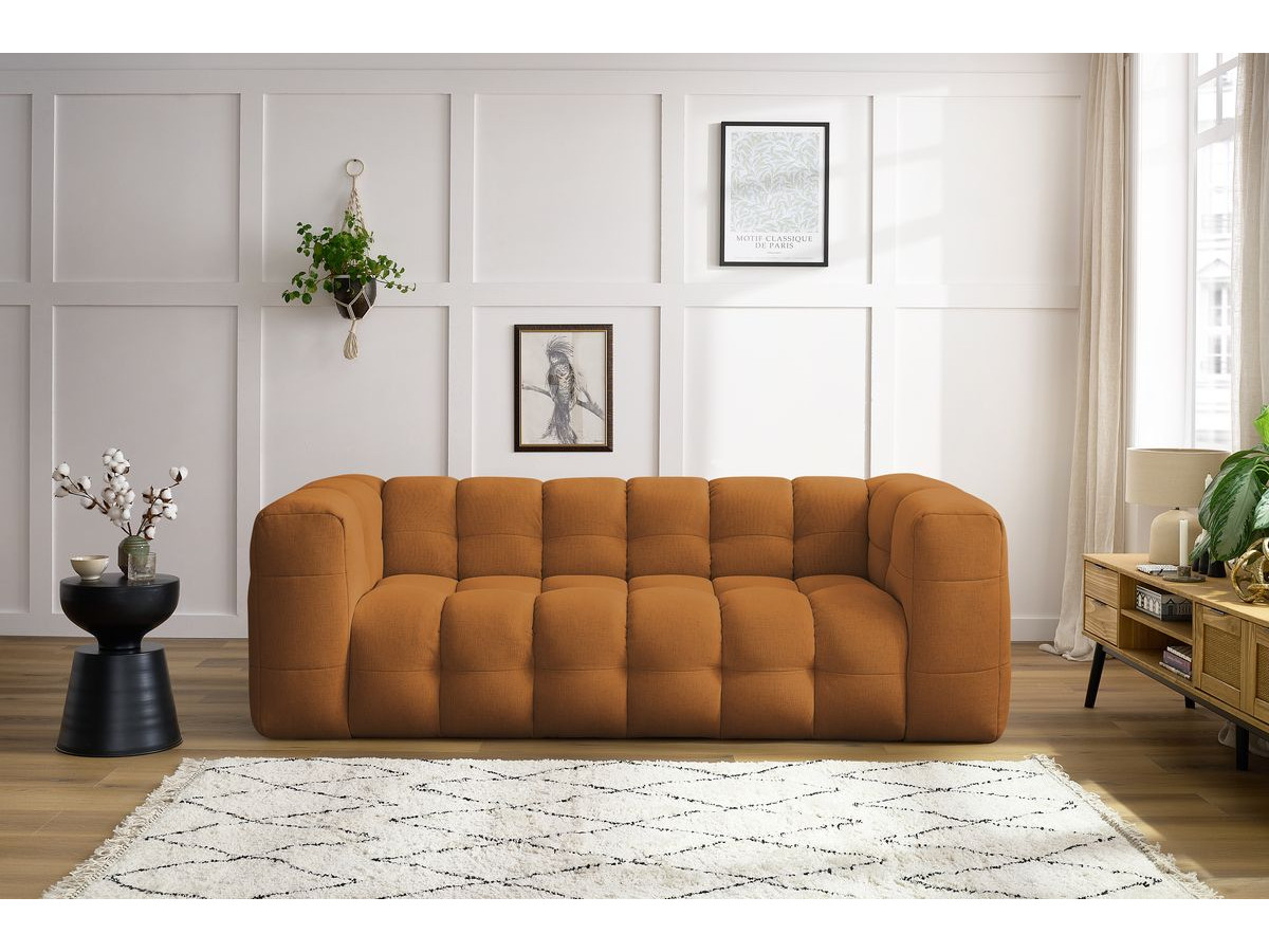 Bobochic Cloud Sofa 3-Sitzer Stoff Gelb