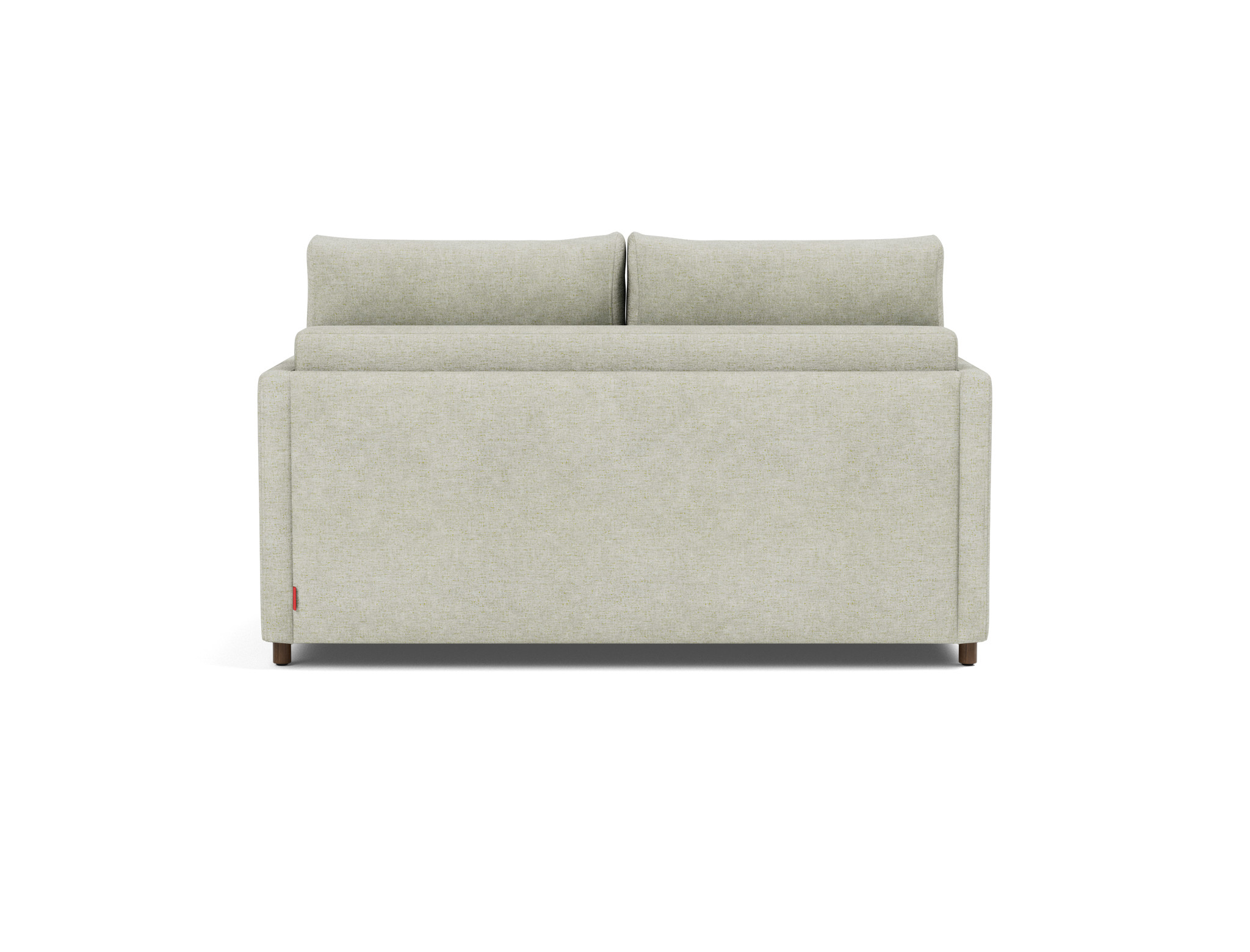 Schlafsofa Neah mit Slim-Armlehnen 140 Flachgewebe Avella 280-Sand