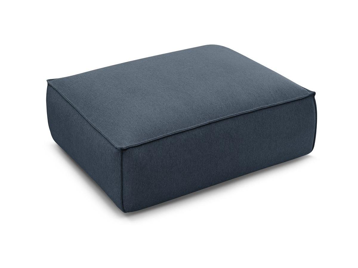 Bobochic Boheme Pouf Melange-Stoff Dunkelblau