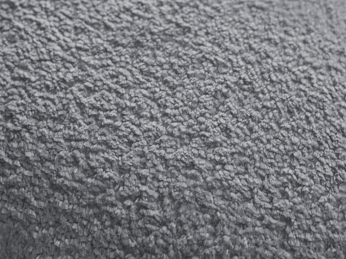 Bobochic Anda Ecksofa mit Pouf 241 × 163 cm Chenille Grau Ecke rechts