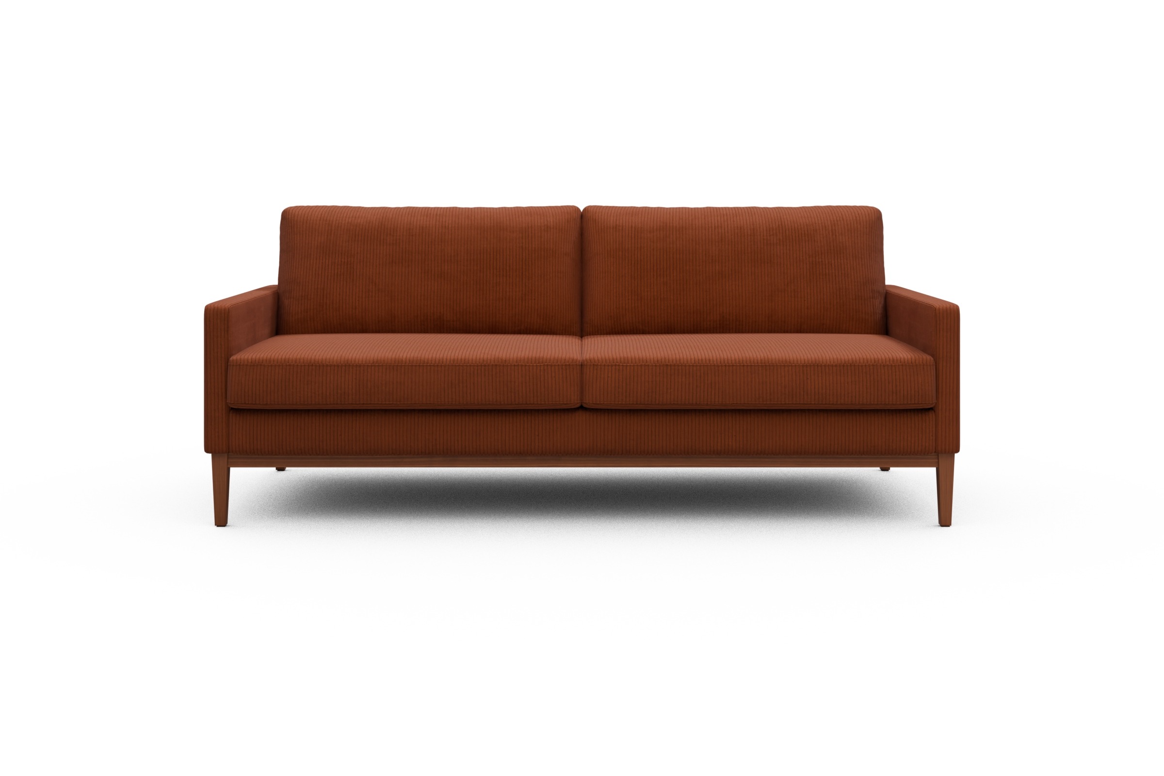 Skandi Home Sofa Bodo 3-Sitzer Corduroy-Burnt-Orange moebelfaktor