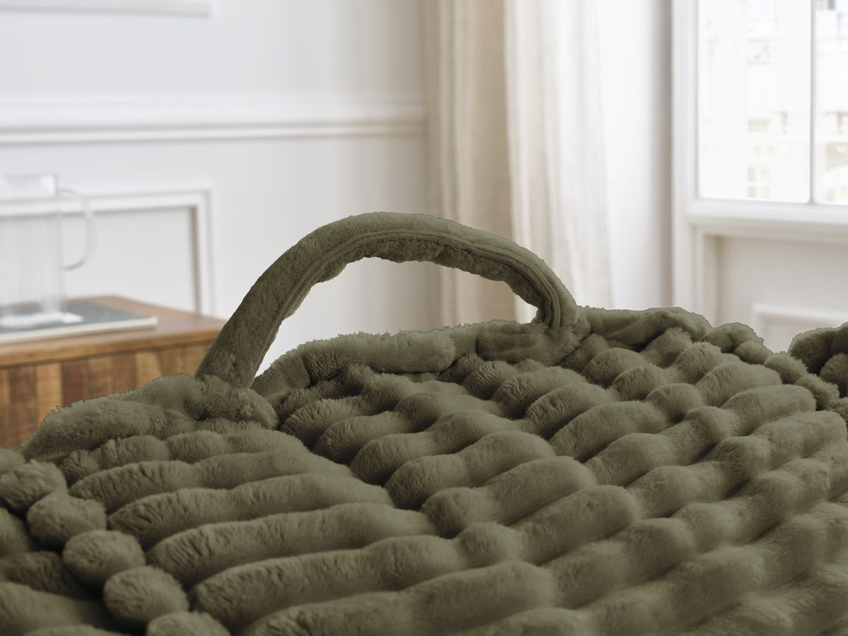 Bobochic Socrate Pouf Breitcord weich Grün