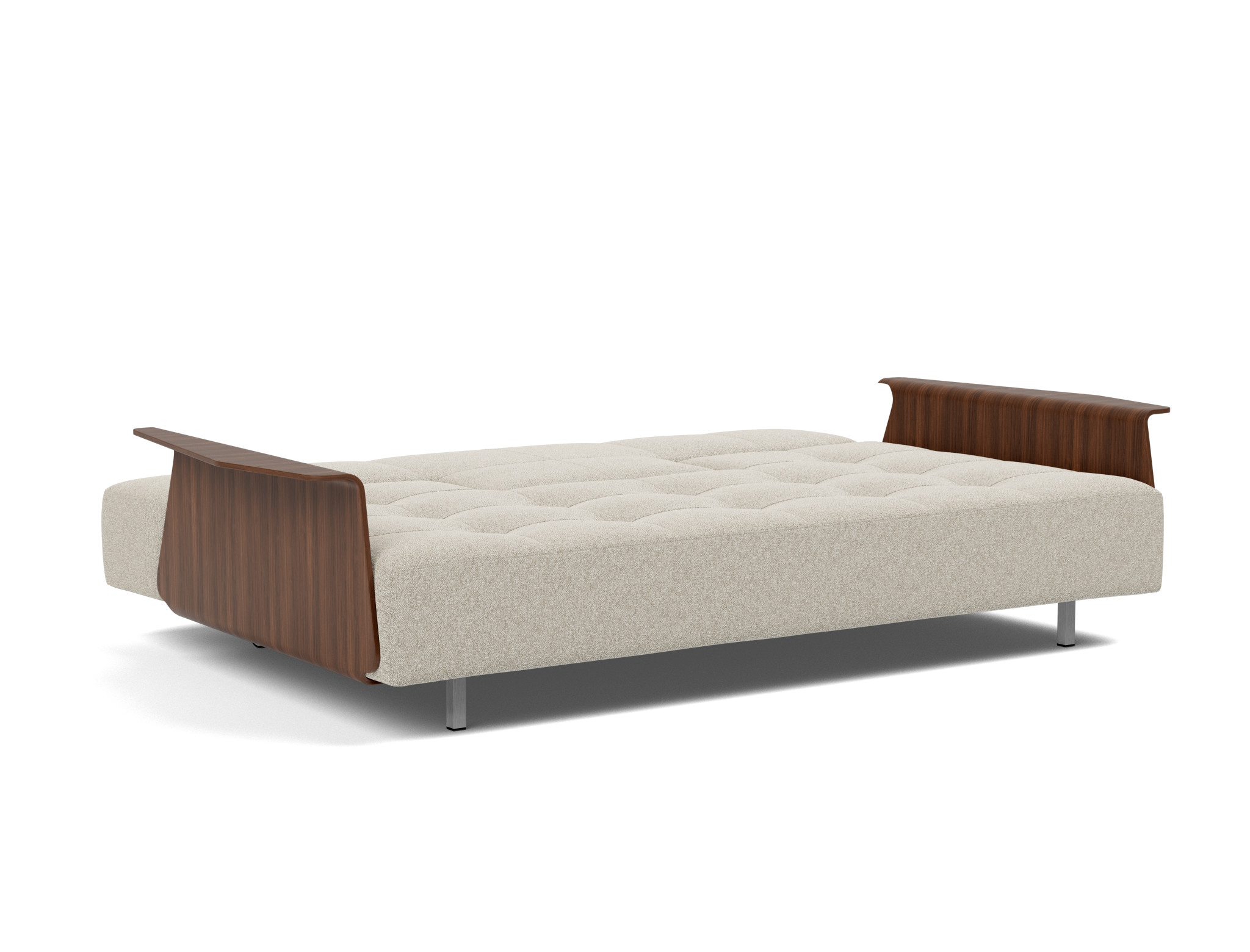 Schlafsofa Long Horn D.E.L. mit Armlehnen Boucle Skandi 539-Beige