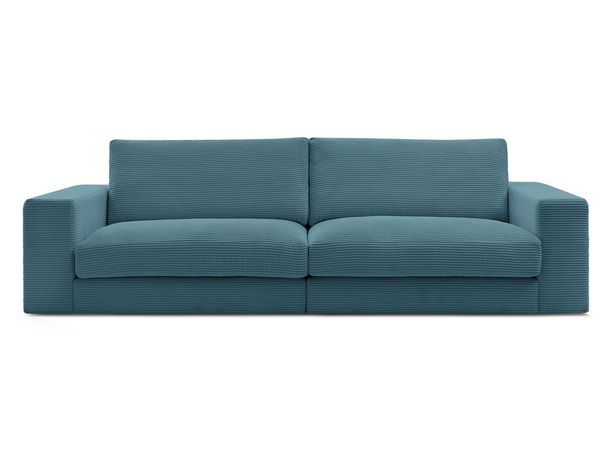 Bobochic Leonard Sofa 3-Sitzer 274 × 109 cm Strukturstoff Hellblau