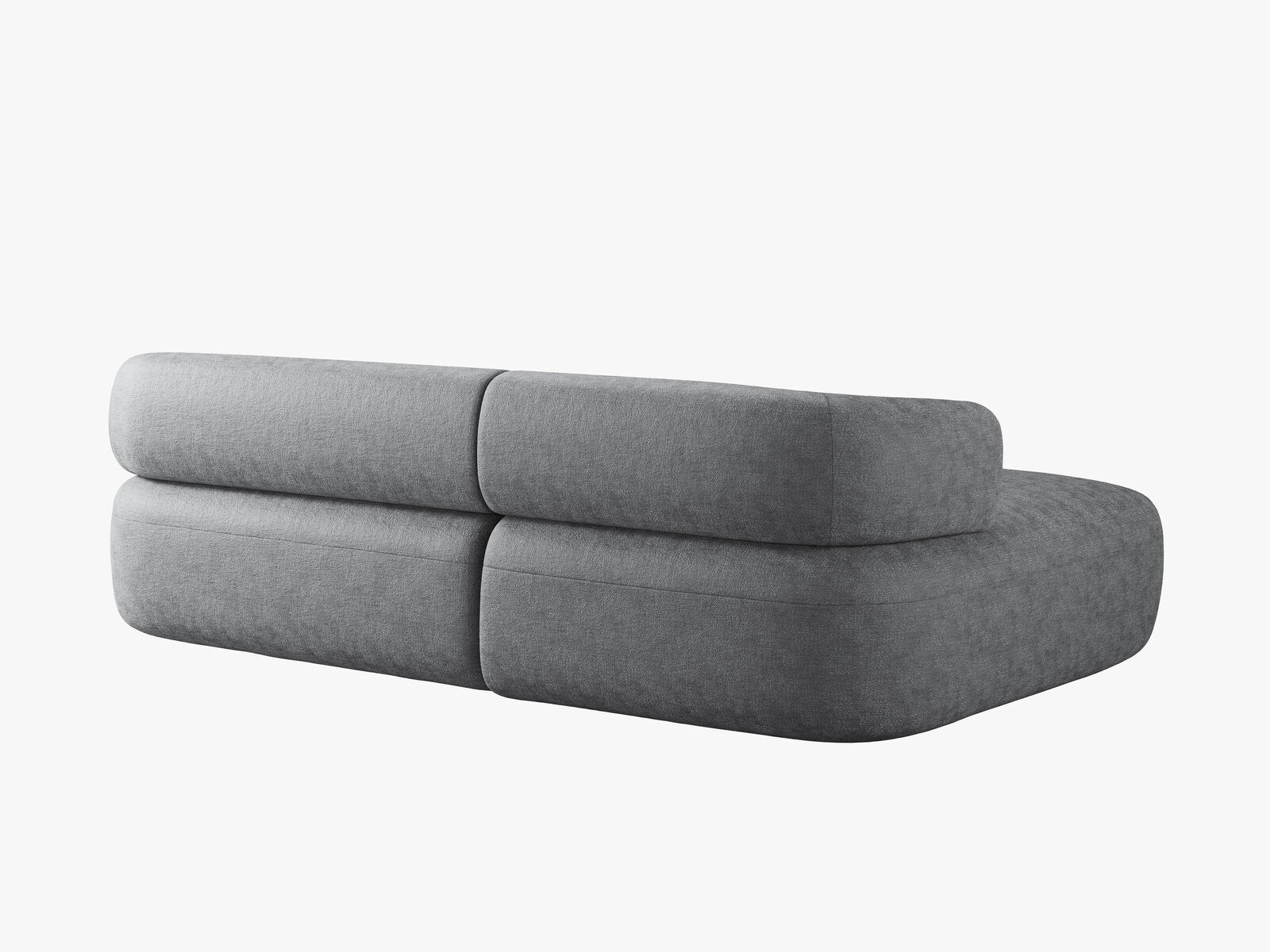 Micadoni 5-Sitzer Ecksofa Jenny Links Chenille Perfect Harmony Dunkelgrau
