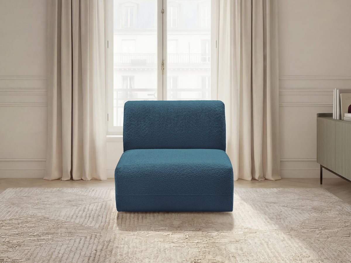 Bobochic Anda Sofamodul 1-Sitzer 84 × 103 cm Chenille Hellblau