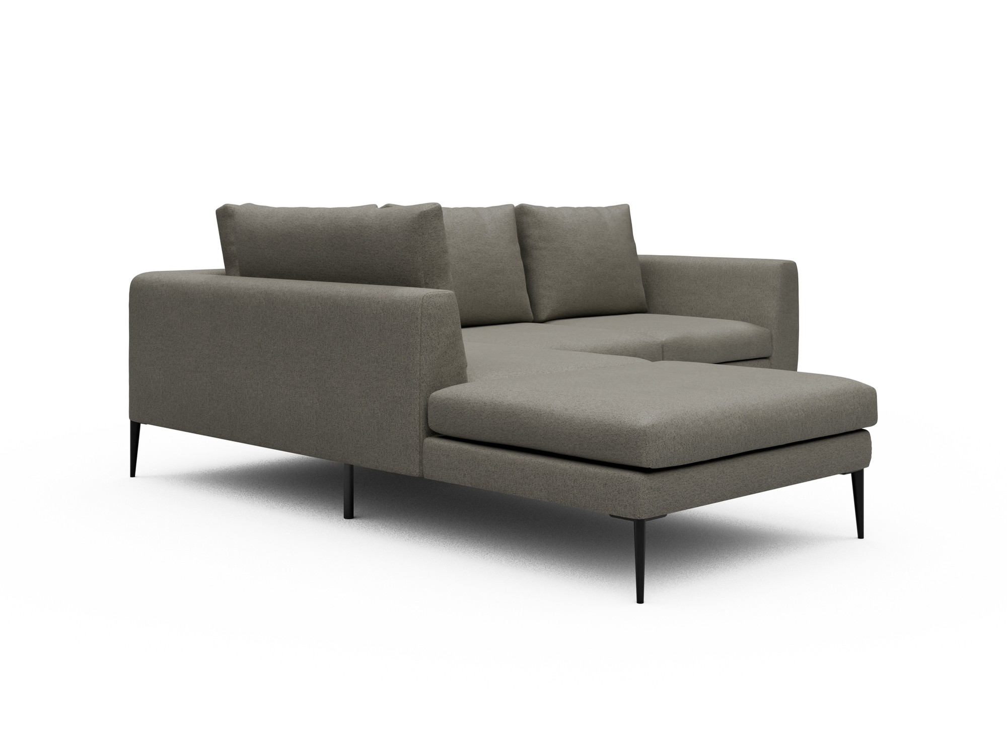 Skandi Home Ecksofa Paul Relax-Ecke links mit 2-Sitzer Denari-Warm-Grey moebelfaktor