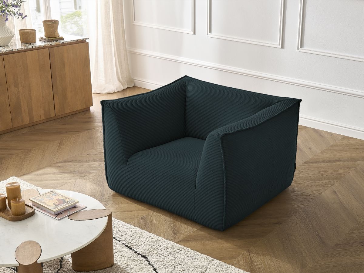 Bobochic Giorgia Sessel Cordsamt Dunkelblau