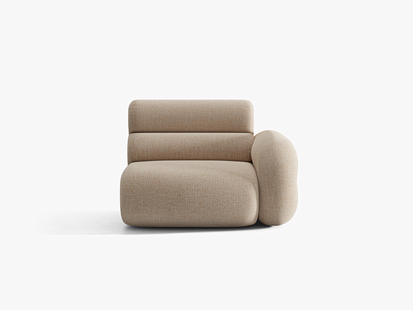 Micadoni Neo Sofamodul Rechts Chenille SILENCIO Sand