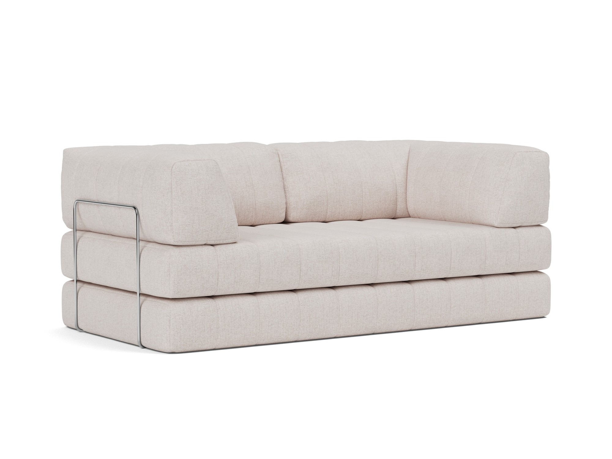Schlafsofa CozyPad mit Armlehnen Strukturierter Stoff Weda 300-Weda-Sand