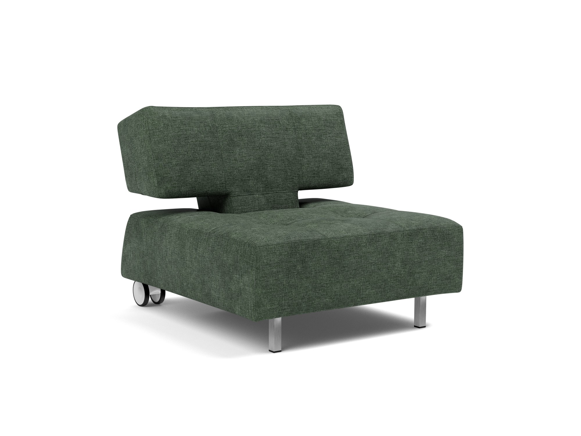 Sessel Long Horn D.E.L. Flachgewebe Avella 281-Pine-Green