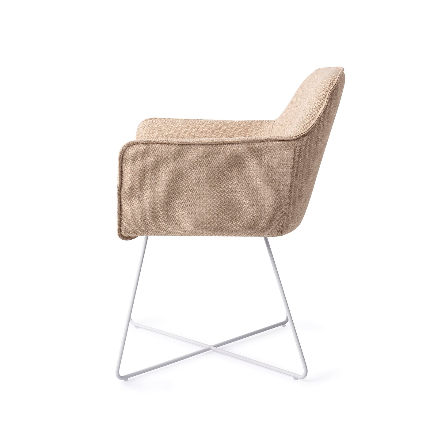 Jesper Home Esszimmerstuhl Hofu Wild-Walnut Cross Weiß