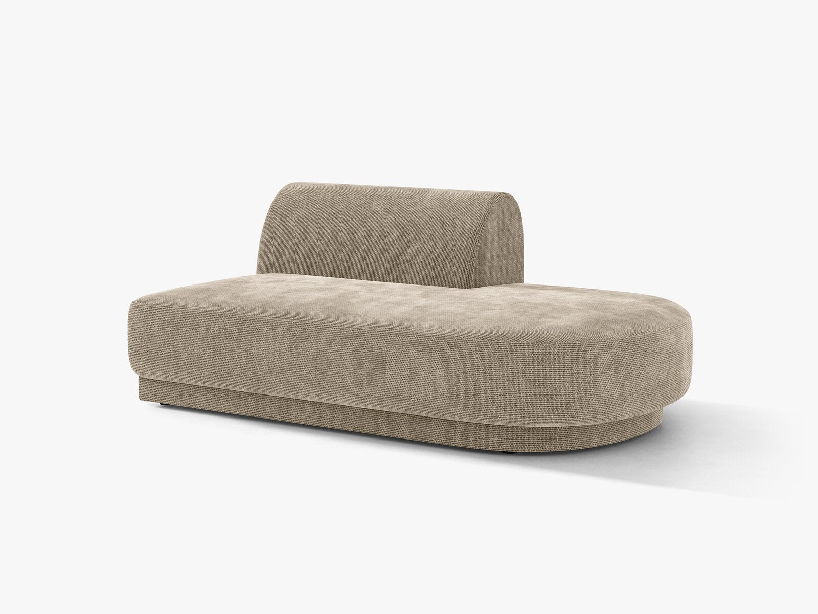 Micadoni 2-Sitzer Sitzmodul offen Miley Rechts Chenille Haga Beige