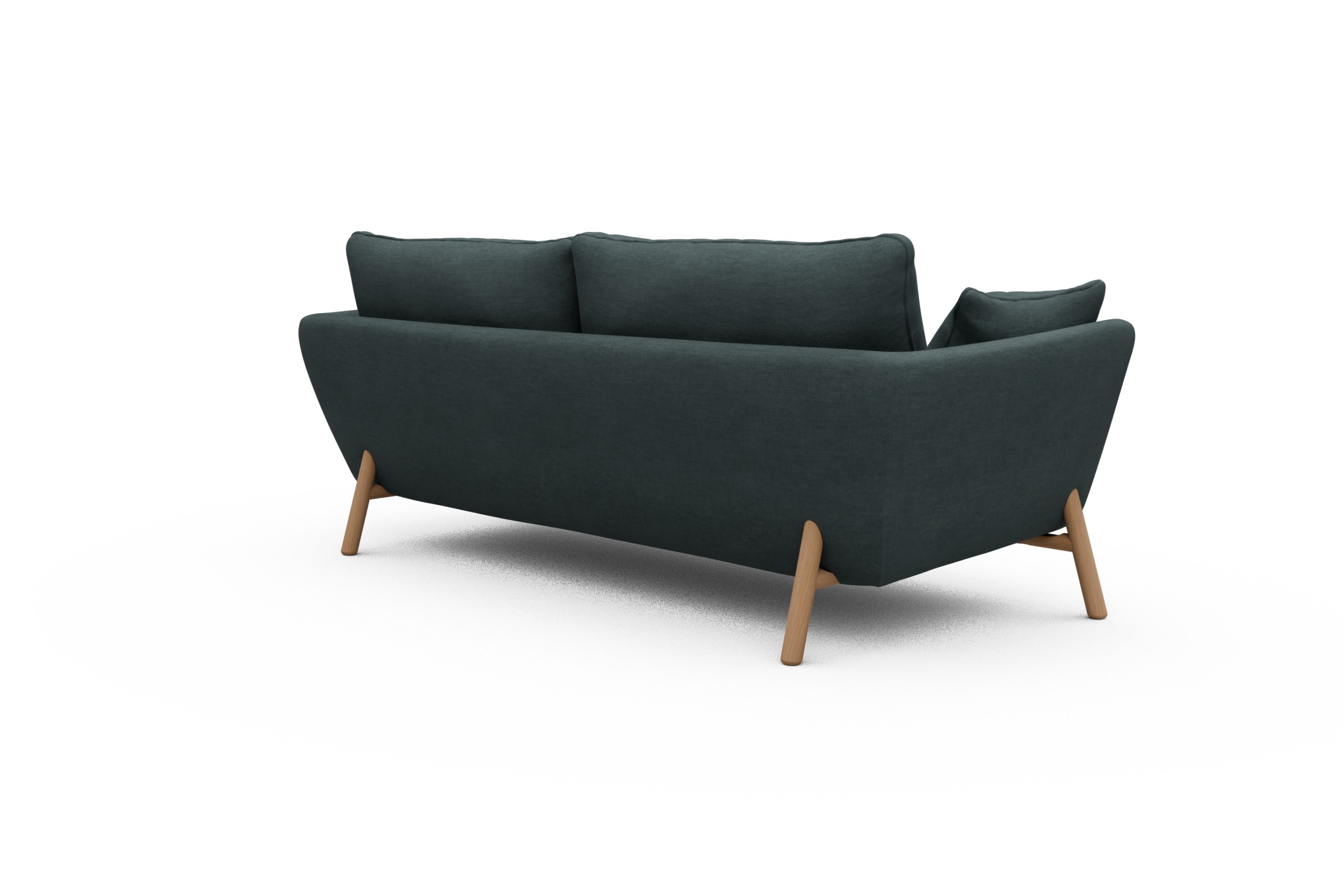 Sofa Emil 3-Sitzer Beinfarbe Eiche Natur Vivus-Blue
