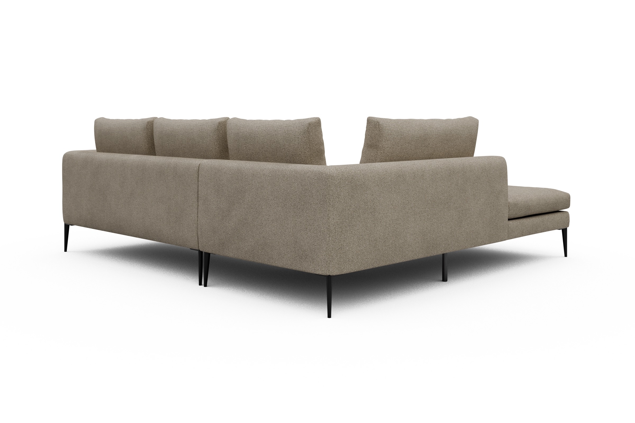 Ecksofa Paul Relax-Ecke links mit 2-Sitzer Boucle-Beige