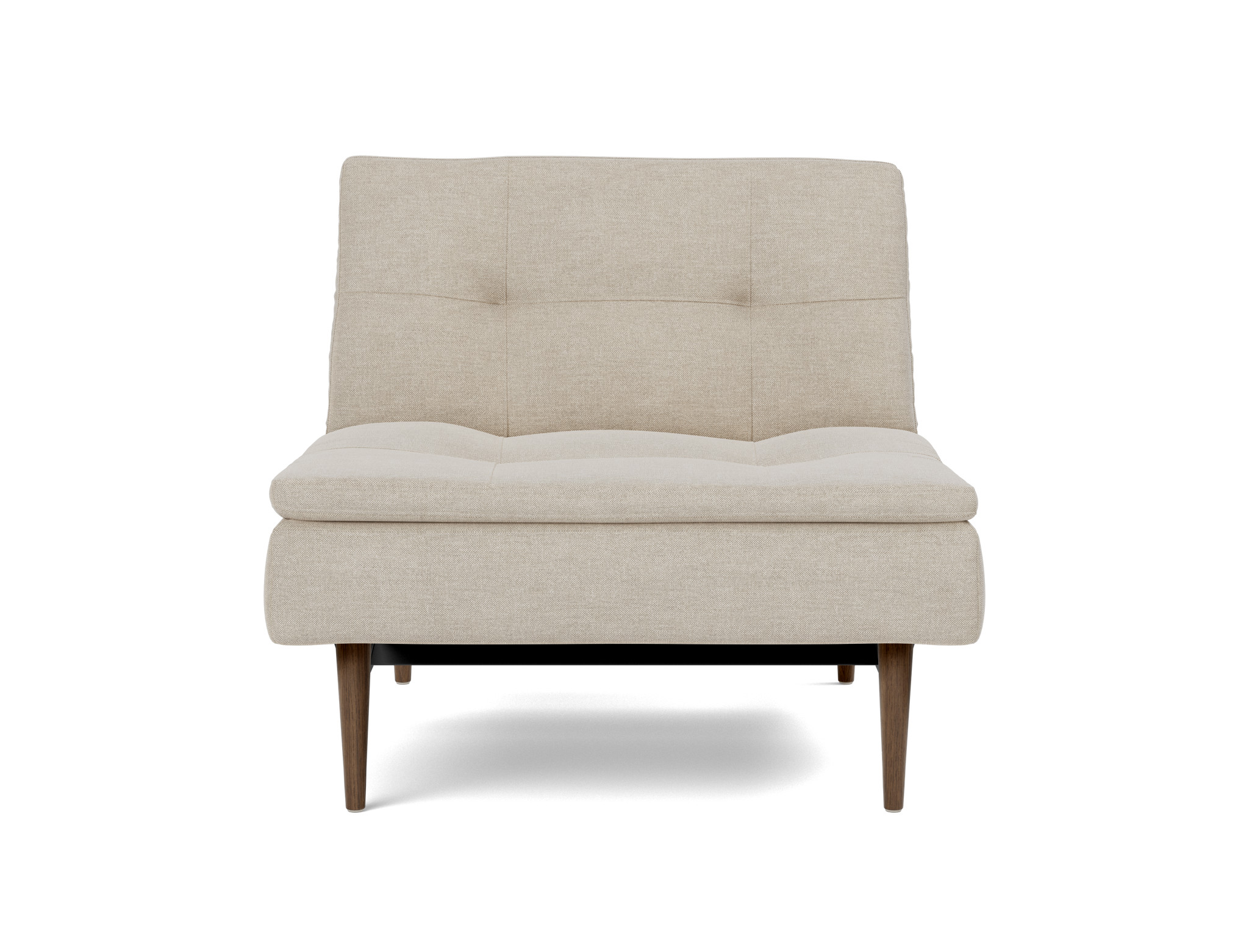Sessel Dublexo Flachgewebe Phobos 586-Latte Beine Styletto Eiche dunkel