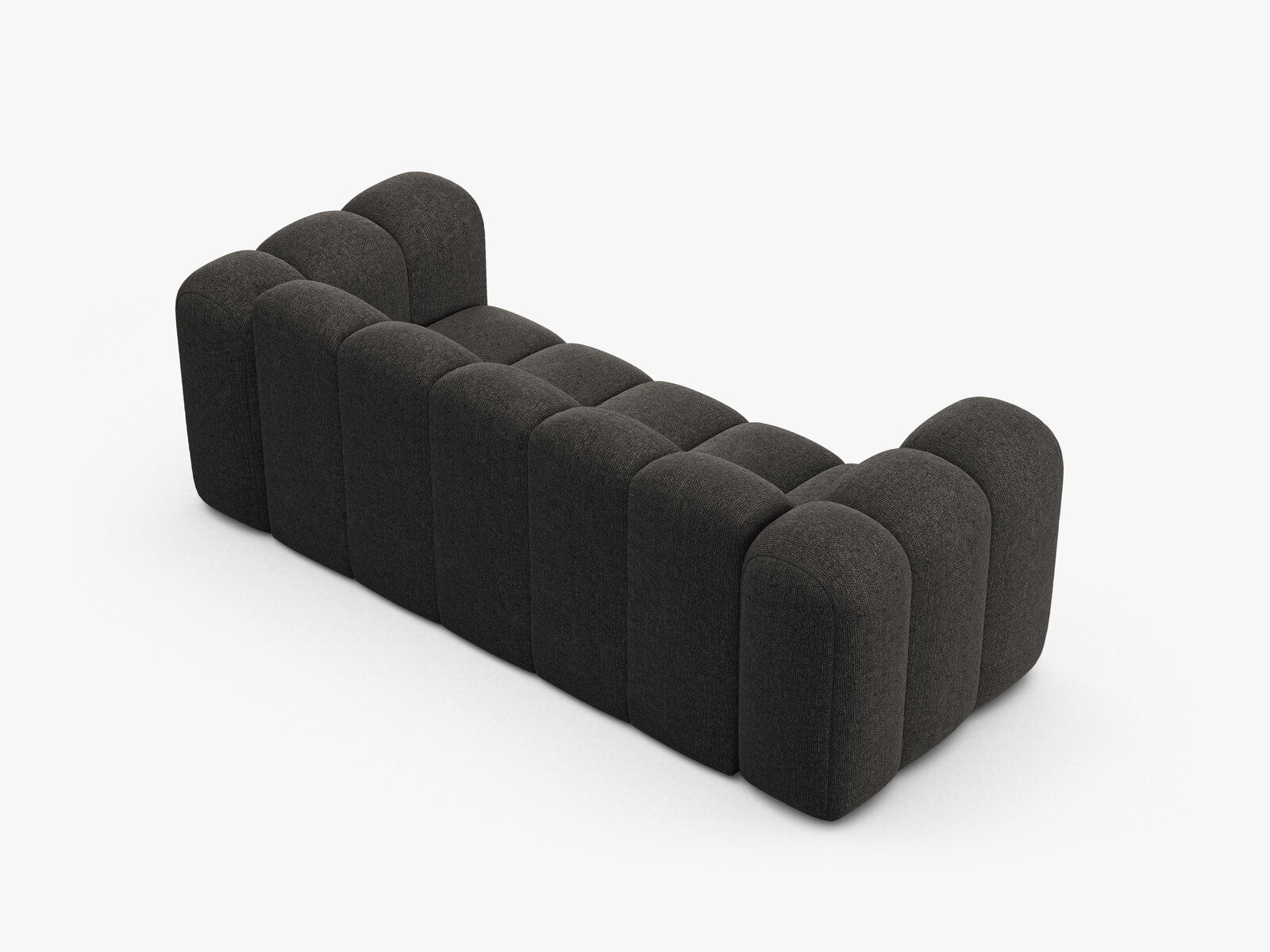 Micadoni Sofa Lupine 2-Sitzer Chenille Eden Dunkelgrau