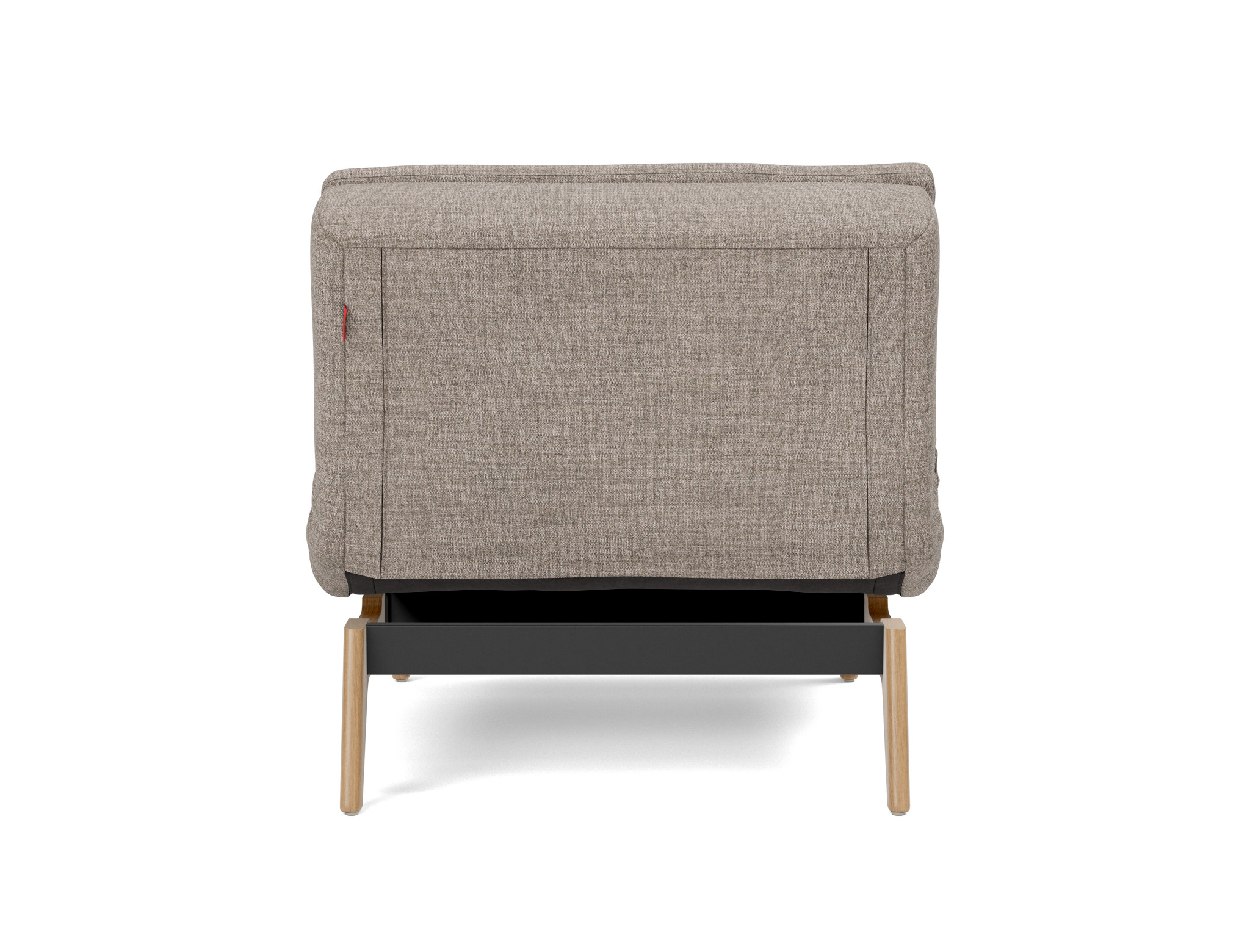 Sessel Dublexo Chenille Yuveno 472-Warm-Grey Beine Eiche