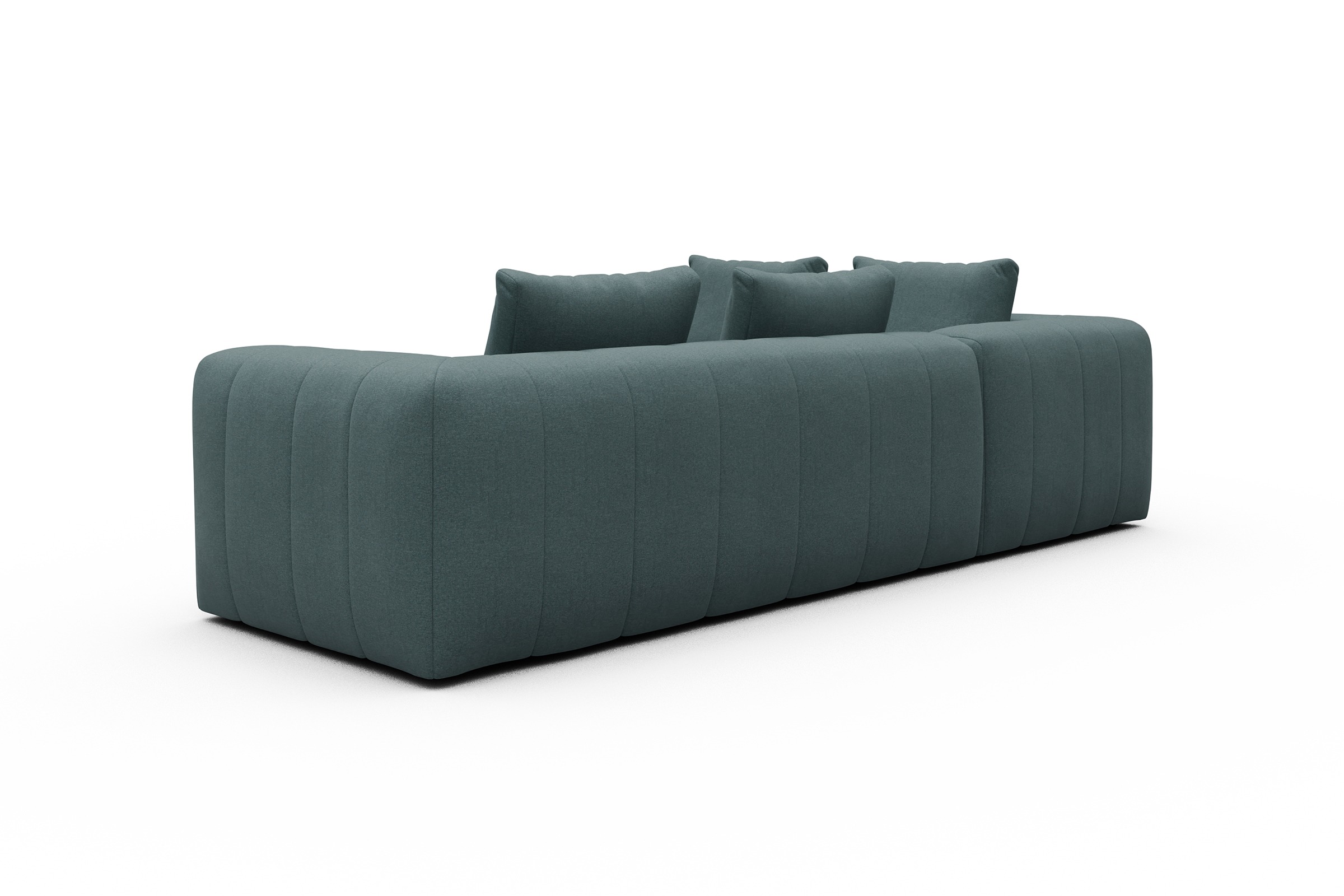 Ecksofa Hugo 2x 2,5-Sitzer Armlehne rechts Satya-Niagara