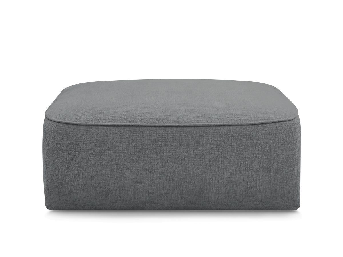 Bobochic Leopold Pouf Strukturstoff Dunkelgrau