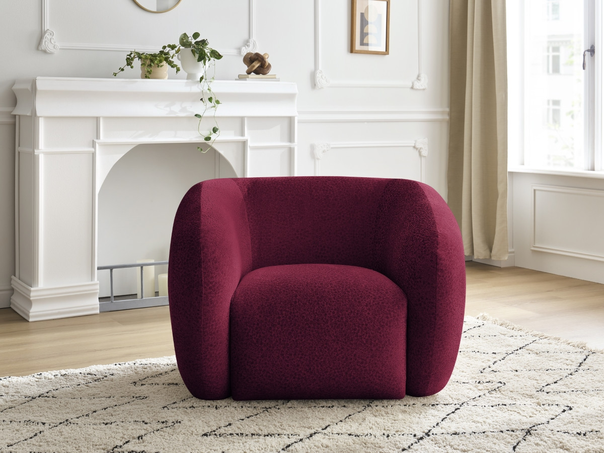 Bobochic Celine Sessel Strukturstoff Rot