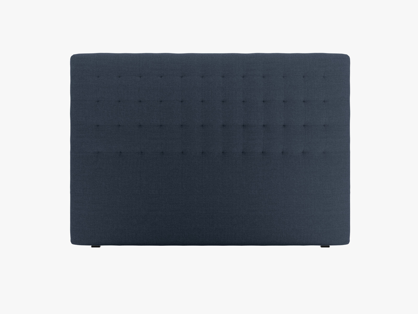 Micadoni Nova Samtiger Kopfteil 120 cm (H 120 cm) Strukturierter Stoff Liberty Marineblau 180x120