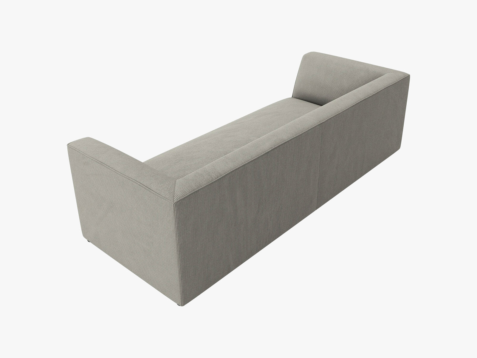 Micadoni Sofa Ruby 3-Sitzer Kord Scala Hellgrau