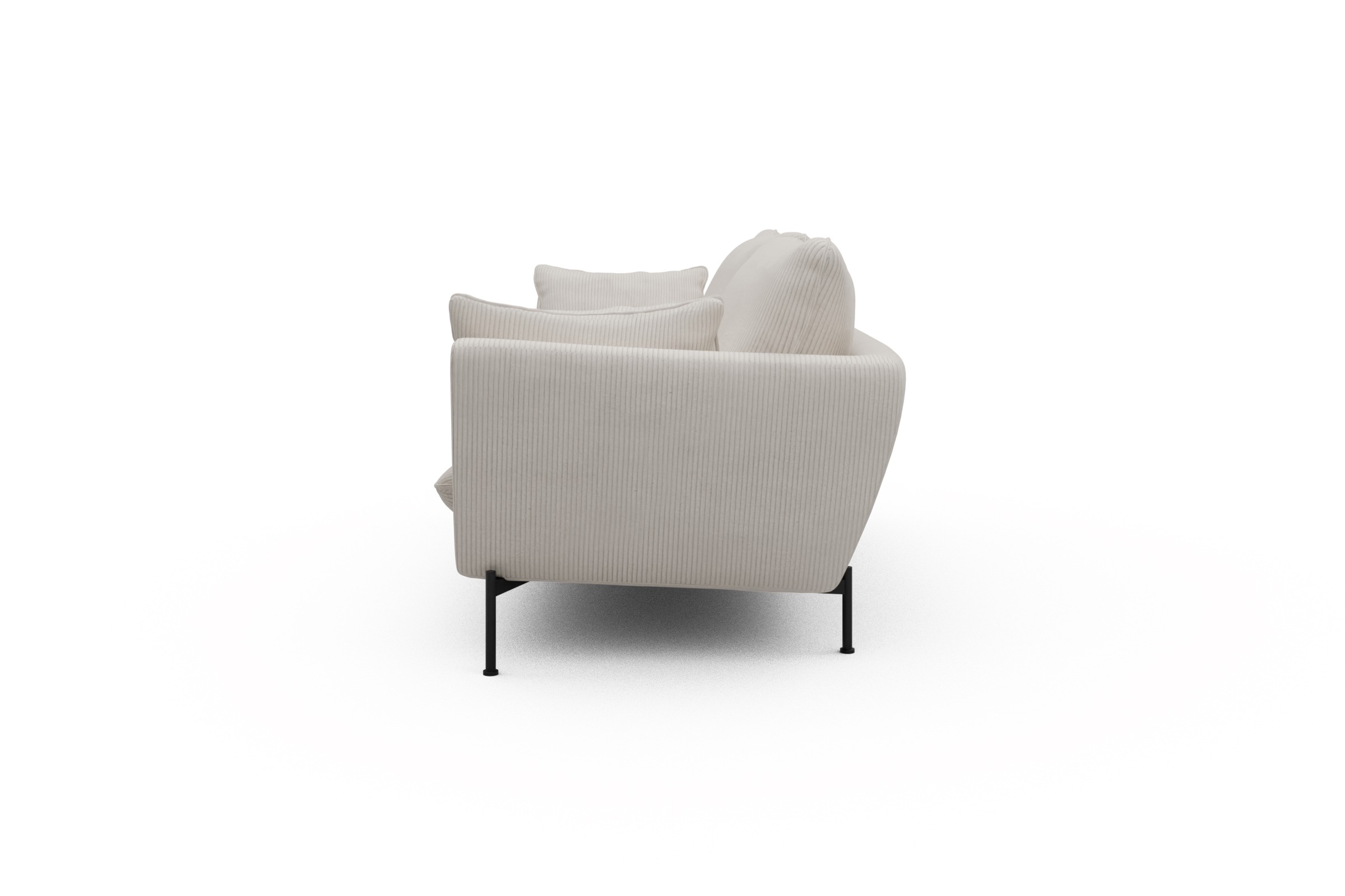 Sofa Anton 3-Sitzer Corduroy-Ivory