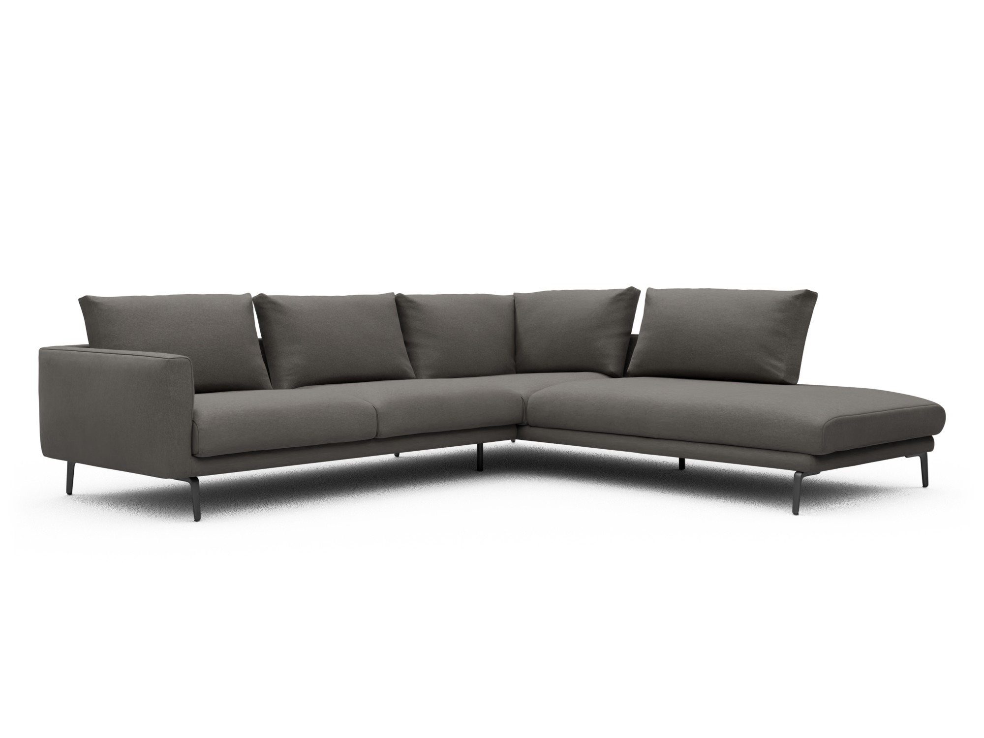 Skandi Home Ecksofa Karl Relax-Ecke rechts mit 2,5-Sitzer Satya-Taupe moebelfaktor