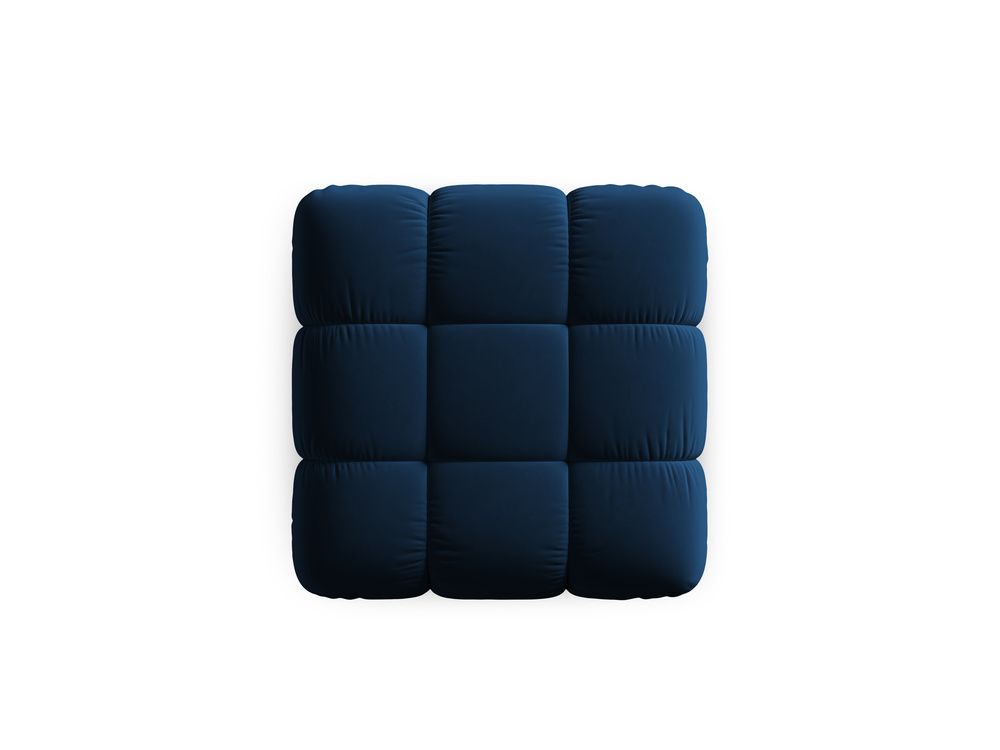 Cosmopolitan Design Pouf Cortina Samt Bluvel Königsblau