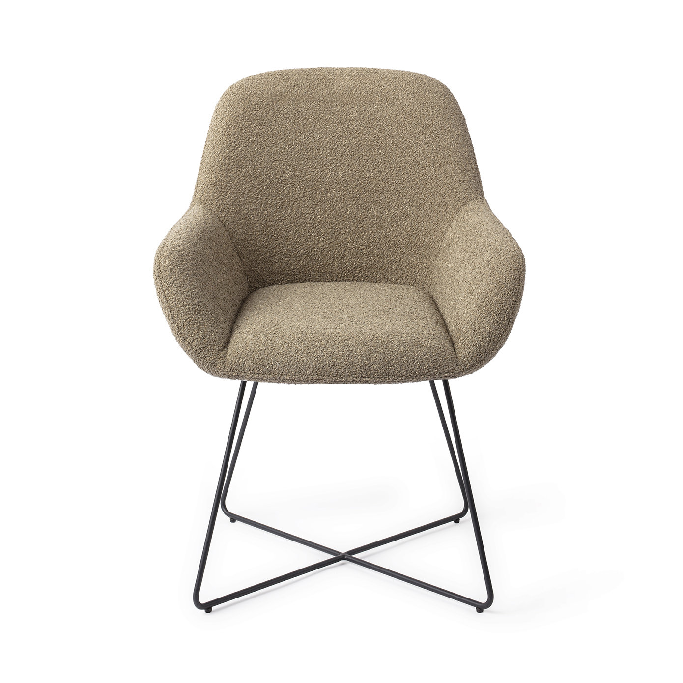 Jesper Home Esszimmerstuhl Kushi Moss Meadow Cross Schwarz