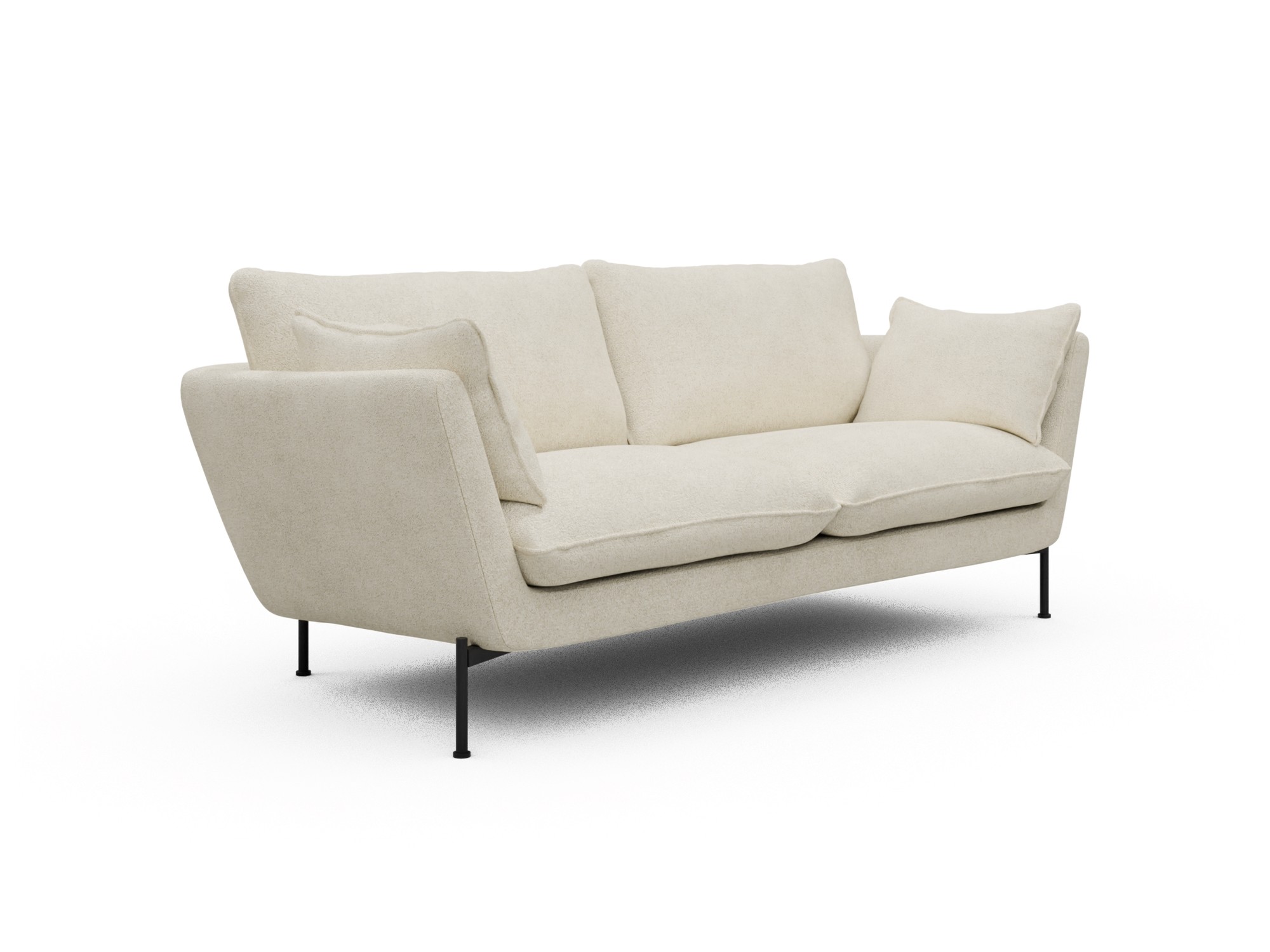 Skandi Home Sofa Anton 2-Sitzer Boucle-Off-White moebelfaktor