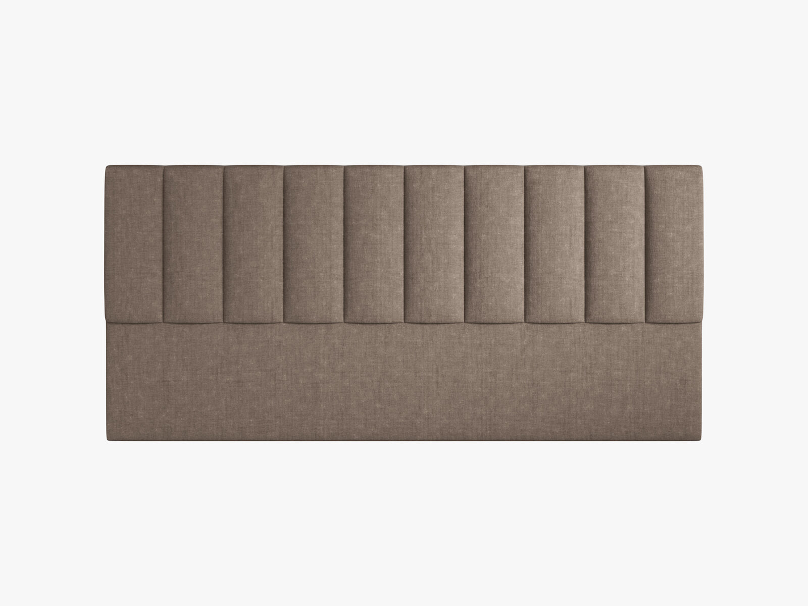 Micadoni Marl Samtiger Kopfteil 140 cm (H 95 cm) Strukturierter Stoff Liberty Cappuccino 200x95