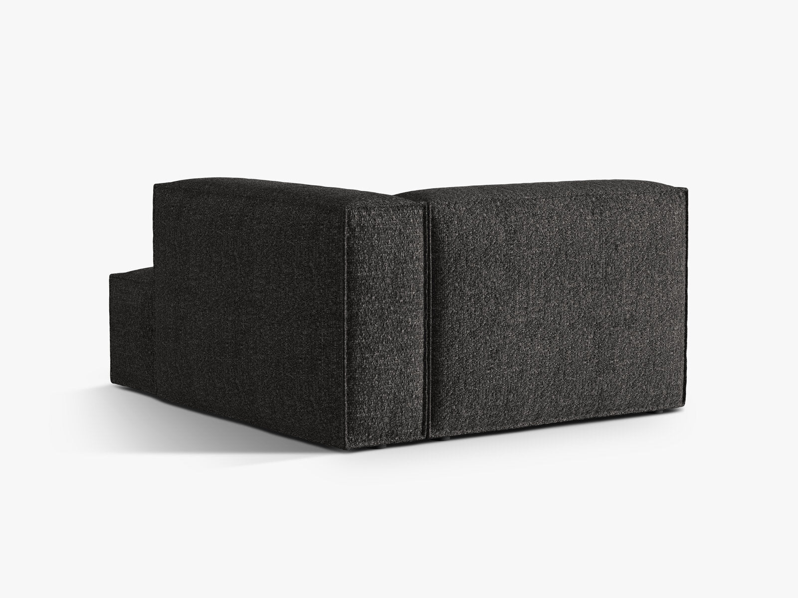 Micadoni Recamiere Nuria 1-Sitzer Rechts Boucle Anthrazit