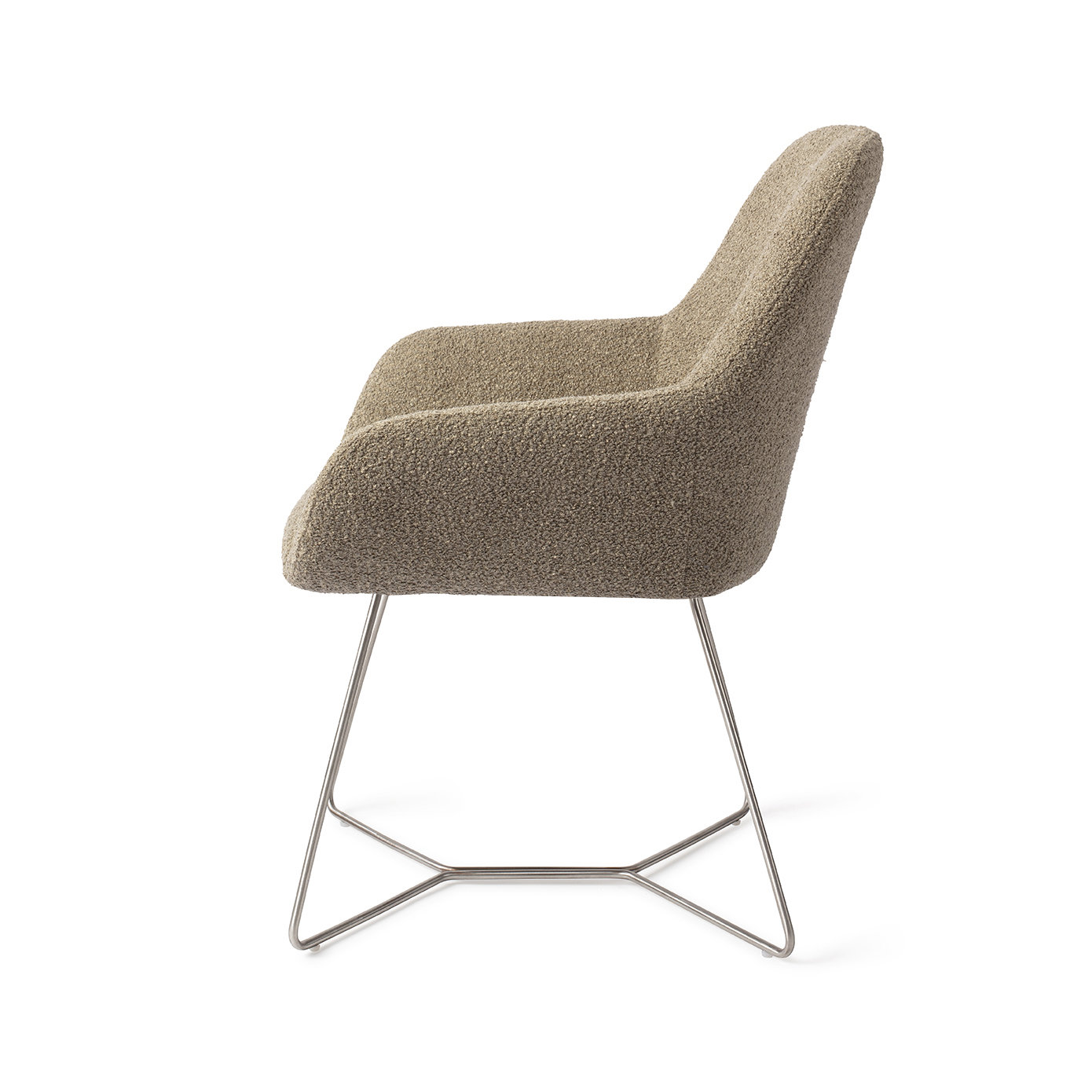 Jesper Home Esszimmerstuhl Kushi Moss Meadow Beehive Stahl