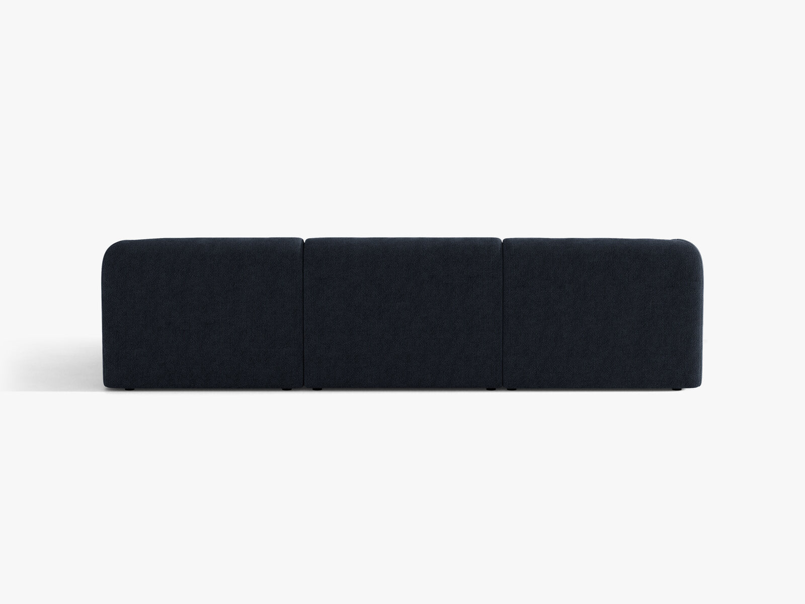 Micadoni Ecksofa Miley 4-Sitzer Chenille Eden Marineblau Rechts
