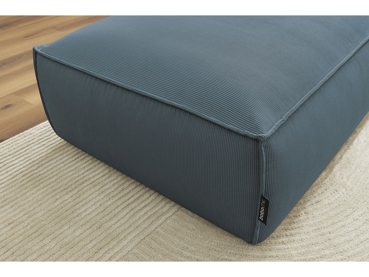 Bobochic Boheme Pouf Cordsamt Dunkelblau